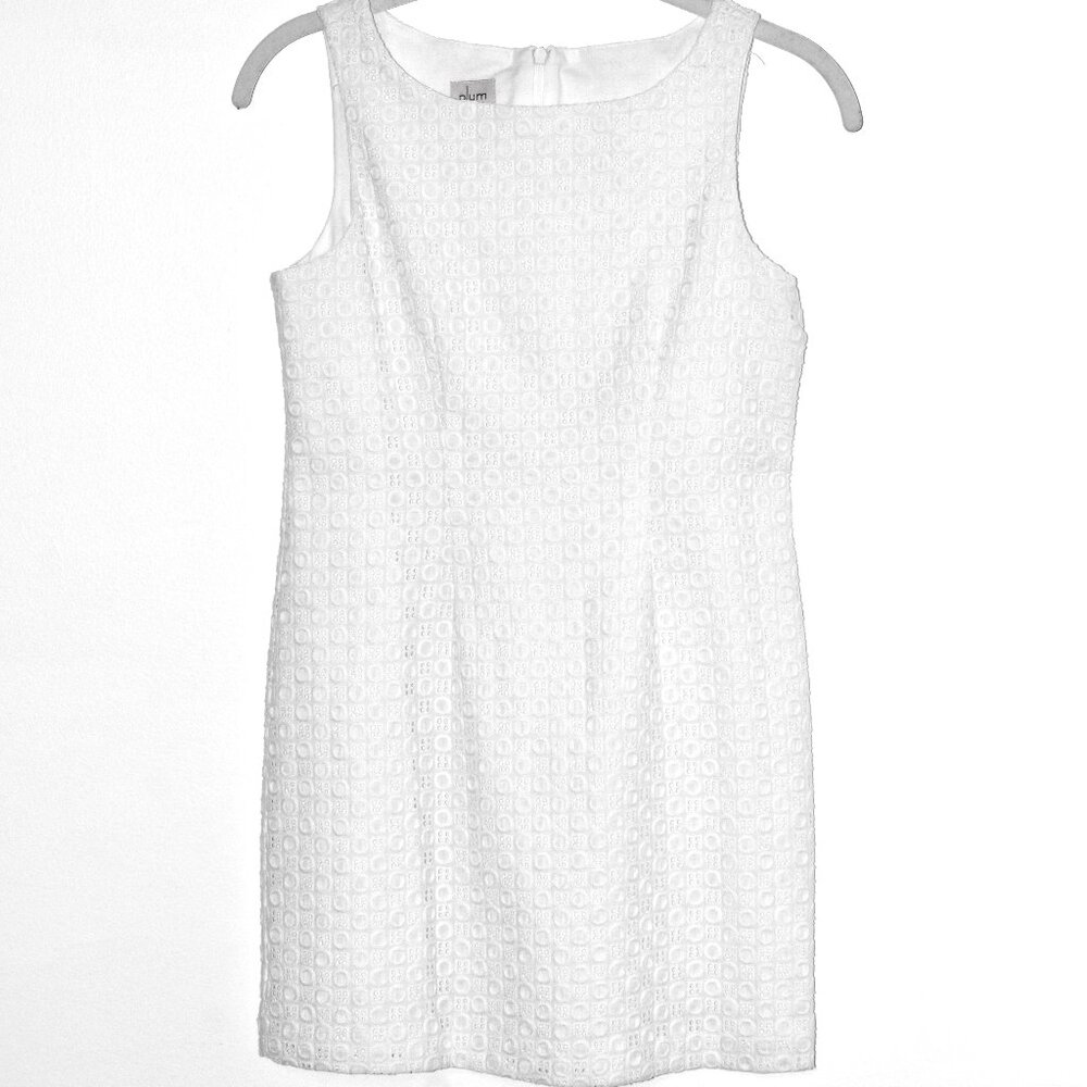NEW Plum Pudding Sleeveless White Dress - Size 12
